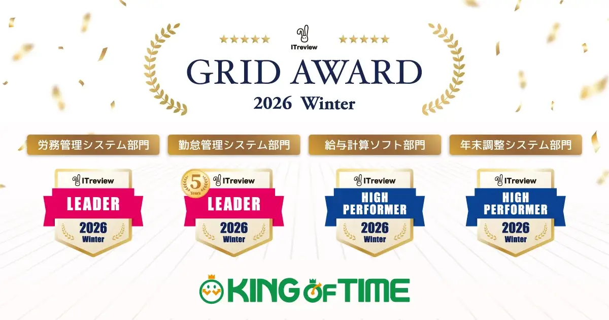 「ITreview Grid Award」にて最高位の「Leader」を27期連続受賞
