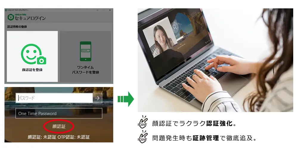 顔認証で働き方改革、PC業務の生産性向上のキーポイントに。
